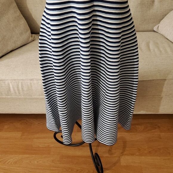 Akris Punto Stripe Fit & Flare Sweater Dress - Picture 7 of 16